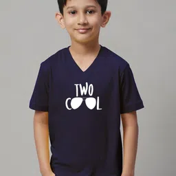 Friskers Boys Typography Printed V-Neck Cotton Bio Wash Regular T-shirt-picture-39