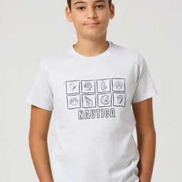 Nautica Boys Typography Printed Short Sleeves T-shirt-picture-49