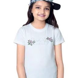 ONE SKY Girls Round Neck Short Sleeves Cotton T-shirt-picture-34