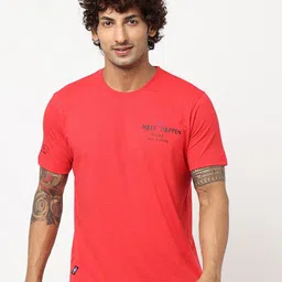 Blue Buddha Round Neck Cotton T-Shirt-picture-35