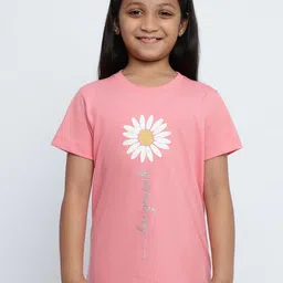 METTLE Girls Graphic Printed Cotton Regular T-shirt-picture-56