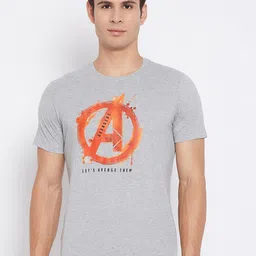 Marvel by Wear Your Mind Men Grey Avengers Printed Pure Cotton T-shirt-picture-37