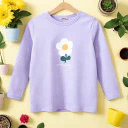 INCLUD Girls Round Neck Graphic Printed Cotton T-shirt-picture-24