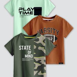 CODEZ Boys Typography 3 Printed Applique T-shirt-picture-19