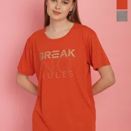 mack jonney VIMAL JONNEY Women Typography 3 Printed Applique T-shirt-picture-33