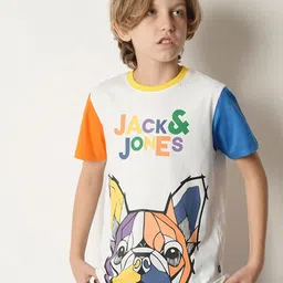 Jack & Jones Junior Boys Graphic Printed Pure Cotton T-shirt-picture-25