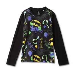 Wear Your Mind Boys Batman Typography Printed T-shirt-picture-18