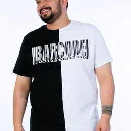 UNSIZED Regular Fit Colourblocked Cotton Casual T-shirt-picture-54