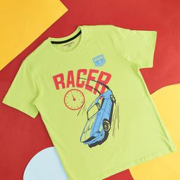 Pantaloons Junior Boys Typography Printed Cotton T-shirt-picture-23