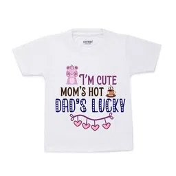 KNITROOT Kids White Typography Printed T-shirt-image-89