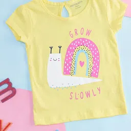 Pantaloons Baby Infant Girls Graphic Printed Casual Cotton T-shirt-picture-37