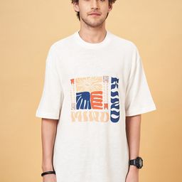 People Off White Typography Printed Pure Cotton Oversized T-shirt-picture-25