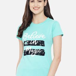 Fabflee Typography Printed Round Neck Cotton T-shirt-picture-22