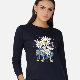 CHOZI Graphic Printed Round Neck Cotton Regular T-shirt image 1