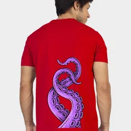 Greylongg Men Graphic Printed Round Neck Cotton T-shirt-picture-29