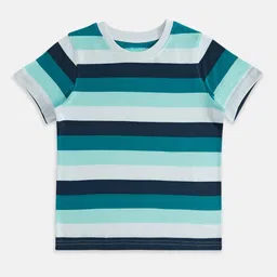 Pantaloons Junior Boys Striped Cotton T-shirt image 1
