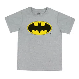 DC by Wear Your Mind Boys Grey Batman Printed Applique T-shirt-picture-30