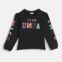 U.S. Polo Assn. Kids Girls Printed T-shirt-picture-23