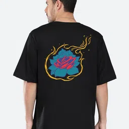 Mad Over Print Floral Printed Cotton Oversized T-shirt-image-54