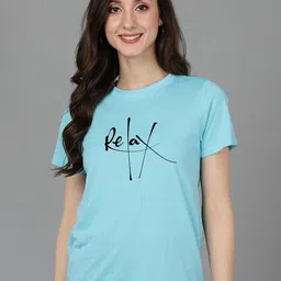 Adyavastram Typography Printed Round Neck Cotton T-shirt-picture-40