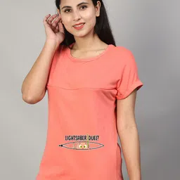 SillyBoom Graphic Printed Short Sleeves Maternity T-shirt-picture-27