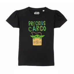 Star Wars by Wear Your Mind Girls Black Typography Printed Star Wars T-shirt-picture-21