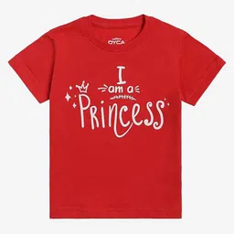 DYCA Girls Typography Printed Round Neck Half Sleeves Tshirt-picture-18