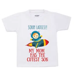 KNITROOT Kids White Typography Printed Cotton T-shirt-image-46