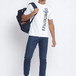 Belliskey Men White Typography Printed T-shirt-picture-24