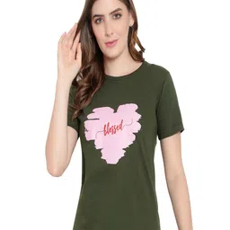 DEEPMAYRA COLLECTION Women Typography Printed T-shirt-image-12