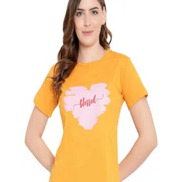 DEEPMAYRA COLLECTION Women Typography Printed Round Neck Cotton T-shirt-image-16