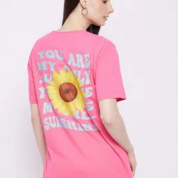Wear Your Mind Graphic Printed Drop Shoulder Sleeves Oversized Pure Cotton T-shirt-image-79