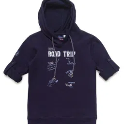 CAVIO Boys Navy Blue Typography Printed T-shirt-picture-37