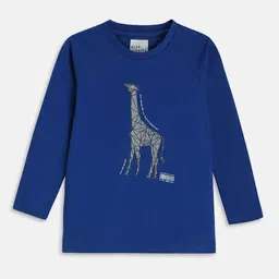 Blue Giraffe Boys Graphic Printed Raglan Sleeves Pure Cotton T-shirt-picture-22