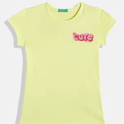 United Colors of Benetton Girls Round Neck Printed T-shirt-image-81