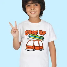 NUSYL Boys Typography Printed Cotton T-shirt-picture-30