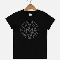 Allen Solly Junior Boys Embellished Pure Cotton T-shirt-image-60