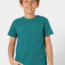 Jack & Jones Boys Teal Green Cotton T-shirt-picture-28