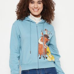 Madame Lion King Printed Hooded Cotton Pullover-picture-46