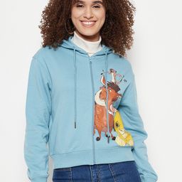 Madame Graphic Printed Cotton Hooded Front-Open Sweatshirt-picture-44