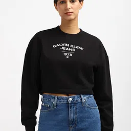 Calvin Klein Women Cotton Printed Sweatshirt-image-45
