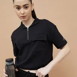 Kappa Women Polo Collar Cut Outs T-shirt-image-45
