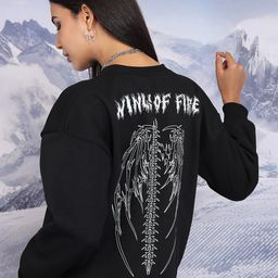 Tokyo Talkies Black Printed Pullover Sweatshirt-picture-30