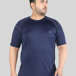 CHKOKKO Plus Size Round Neck Raglan Sleeves Sports T-shirt-picture-55