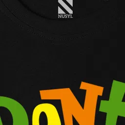 NUSYL Boys Black & Yellow Printed T-shirt image 4