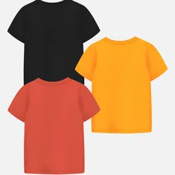 YK X Trampoline Boys Typography 3 Printed Raw Edge T-shirt image 5