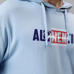 ADRO Men Printed Hooded Sweatshirt image 2