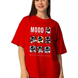 STATUS MANTRA Women Typography 2 Checked T-shirt image 5