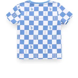 U.S. Polo Assn. Kids Boys Brand Logo Printed Round Neck Pure Cotton T-shirt image 2