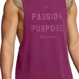 UNDER ARMOUR Men Typography Printed Round Neck Cotton T-shirt image 2